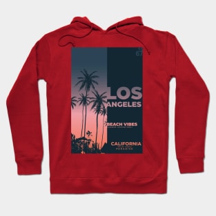 Los Angeles  Summer California beach Palm tree Paradise Hoodie